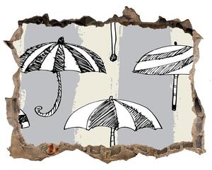3d lyuk fal dekoráció Esernyők