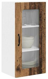 VidaXL Fali konyhaszekrény 2 pcs Öreg fa 40 x 31 x 80 cm Faanyag