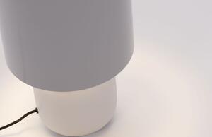 Fehér szürke fém asztali lámpa Kave Home Bretagne