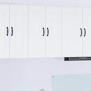 VidaXL Fali konyhaszekrény ajtóval 2 pcs Fehér 30 x 31 x 80 cm Faanyag