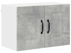 VidaXL Fali konyhaszekrény 2 pcs Beton Szürke 60 x 31 x 40 cm Faanyag