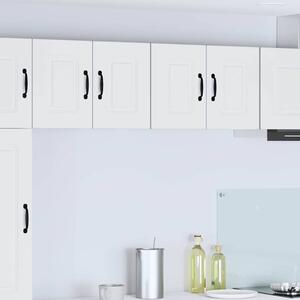 VidaXL Fali konyhaszekrény ajtóval 2 pcs Fehér 60 x 31 x 40 cm Faanyag