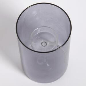 Sötétszürke üveg gyertyatartó Kave Home Rylee 15 cm