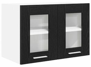 VidaXL Függő szekrény Riga 2 pcs Fekete tölgy 60 x 31 x 40 cm Faanyag