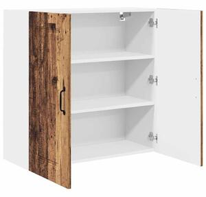 VidaXL Fali konyhaszekrény polcokkal Öreg fa 80 x 31 x 80 cm Faanyag