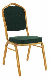 Rákásolható szék, zöld/arany festés, ZINA 3 NEW