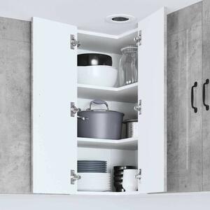 VidaXL Fali konyhaszekrény Beton Szürke 57 x 57 x 80 cm Faanyag