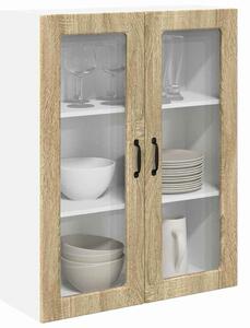 VidaXL Mosogatógép panel Kalmar Sonoma tölgy 80 x 31 x 100 cm Faanyag