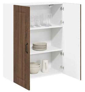 VidaXL Fali konyhaszekrény Barna Tölgy 80 x 31 x 100 cm Faanyag