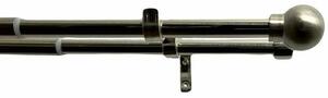 Golyó dupla karnis szett, széthúzható 16/19mm rozsdamentes acél, 120 - 230 cm, gyűrűk nélkül., 120 - 230 cm