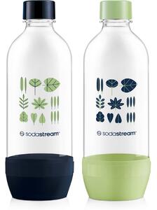 Sodastream palack Jet Green/Navy 2x 1 l,mosogatógépben mosható
