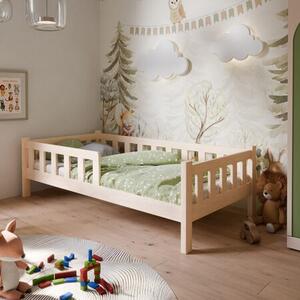 PINI gyerekágy 160x80 lakkozatlan fa - natúr