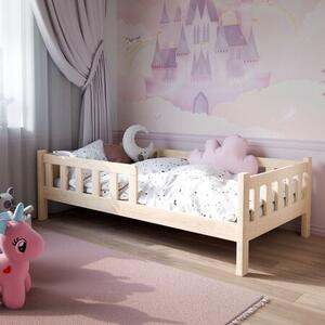 PINI gyerekágy 160x80 lakkozatlan fa - natúr