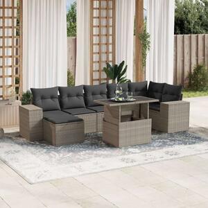 VidaXL Polyrattan Kerti Ülőgarnitúra - 8 részes
