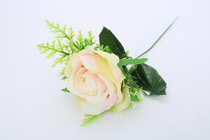 Művirág RÓZSA fehér rózsaszín