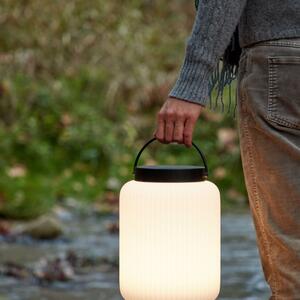 Fehér műanyag LED asztali lámpa Kave Home Verona