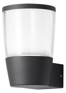LED lámpatest , oldalfali , 7 W , meleg fehér , fekete , kültéri , IP54