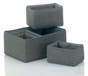 Kela RIMOSSA 5 részes tárolókosár készlet, szürke