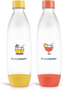 Sodastream Fuse Orange/Yellow palack 2x 1 l , mosogatógépben mosható