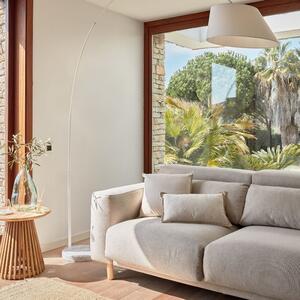 Bézs szövet háromüléses kanapé Kave Home Singa 215 cm