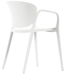 Fehér műanyag kerti szék Kave Home Ania