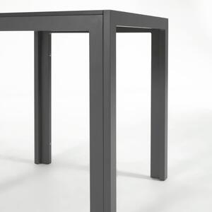Fekete fém kerti asztal Kave Home Sirley 70 x 70 cm