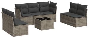 VidaXL Polyrattan Kerti Ülőgarnitúra - 8 részes szett