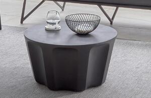 Fekete cement tárgyalóasztal Kave Home Vilandra Ø 60 cm