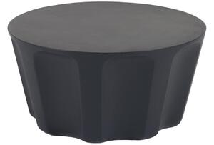 Fekete cement tárgyalóasztal Kave Home Vilandra Ø 60 cm