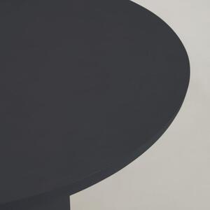Fekete beton kerti asztal Kave Home Taimi 110 cm