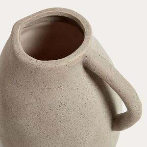 Bézs kerámia váza Kave Home Yandi 24,5 cm