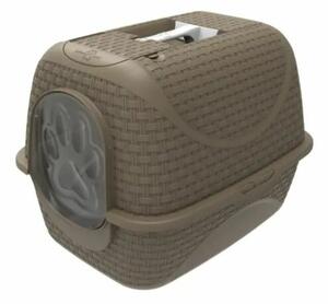 Rattan macska WC, barna, 42 x 50,5 x 40 cm