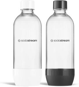 Sodastream Jet Black&White palack 2x 1 l,mosogatógépben mosható