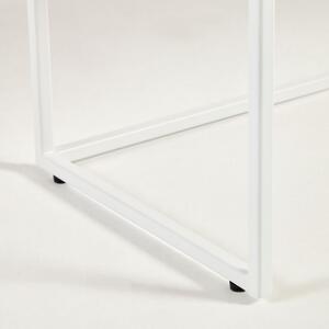 Tölgy fésülködőasztal Kave Home Yoana 120 x 30 cm fehér alappal