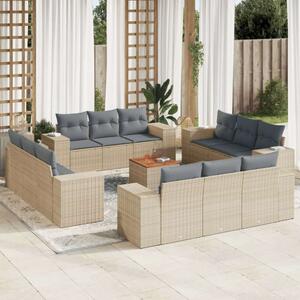 VidaXL Polyrattan Kerti Ülőgarnitúra - 13 részes - Bézs