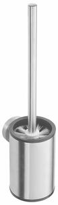 SAPHO XS305 X-Steel WC-kefe, kis hengeres, feketekefe, csiszolt rozsdamentes acél