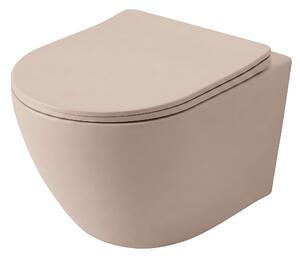 Felfüggesztett WC-csésze REA Carlo Mini Tornado Mocca Matt
