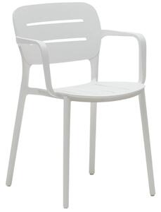 Fehér műanyag kerti szék Kave Home Morella