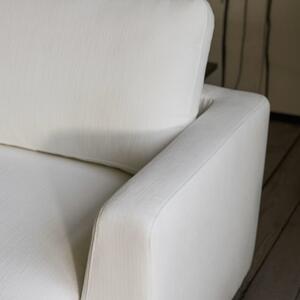 Fehér szövet négyszemélyes kanapé Kave Home Gala 390 cm