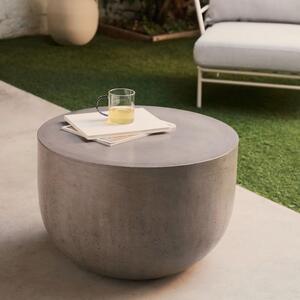 Szürke cement dohányzóasztal Kave Home Garbet 60 cm