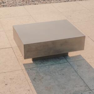 Szürke cement dohányzóasztal Kave Home Rustella 80 x 60 cm