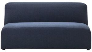 Sötétkék szövet kétüléses moduláris kanapé Kave Home Neom 150 cm