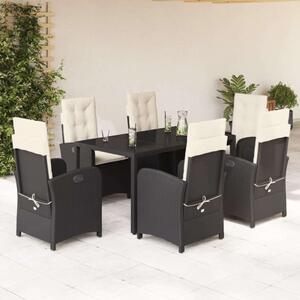 VidaXL Polyrattan Kerti Étkezőgarnitúra - 7 részes