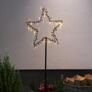 Fekete fénydekoráció karácsonyi mintával Spiky – Star Trading