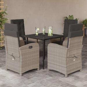 VidaXL Polyrattan Kerti Étkezőgarnitúra - 5 részes