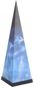 Piramis 12LED karácsonyi dekoráció kék 45cm