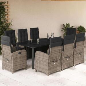 VidaXL Polyrattan Kerti Étkezőgarnitúra - 8 Fős