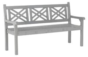 Fából készült kerti pad, szürke, 150 cm, FABLA