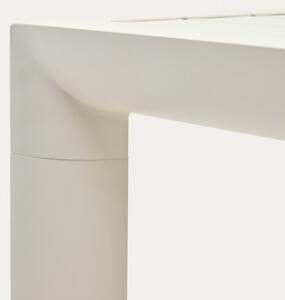 Fehér fém kerti étkezőasztal Kave Home Culip 220 x 100 cm