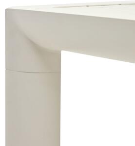 Fehér fém kerti bárasztal Kave Home Culip 150 x 77 cm